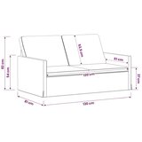 Kauč za dvoje Morska zelena 130 x 81 x 82 cm Baršun - zelena boja mora 120 cm | shoptok.hr