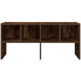 vidaXL Regal za čevlje zložljiva dimljeni hrast 89,5x30x40 cm | Shoptok.si