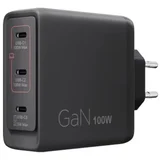 100W GaN 3 Ports USB-C Triple AC Adapter