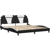  Okvir za krevet s uzglavljem crno-bijeli 180x200cm umjetna koža | shoptok.hr