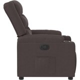 vidaXL Naslanjač temno rjavo blago | Shoptok.si