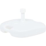vidaXL Podstavek za sencnik pesek / voda 16 L bel plastika | Shoptok.si