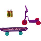  Igrače punčke Lucy s skirojem in skateboardom - vijolična | Shoptok.si