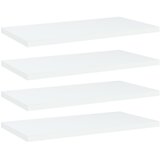 Police za knjige 4 kom bijele 40x20x1,5 cm konstruirano drvo | shoptok.hr