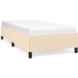  Posteljni okvir krem 90x190 cm blago, (20794909) | Shoptok.si