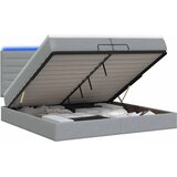  Krevet od pjene s madracem i LED-om Svjetlosiva 200 x 200 cm | shoptok.hr