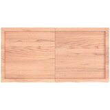 Stolna ploča svjetlosmeđa 120x60x(2-6) cm tretirana hrastovina | shoptok.hr