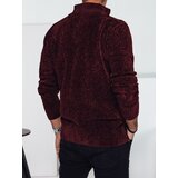 DStreet Sweter męski rozpinany bordowy | shoptok.hr