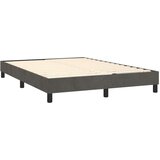  Box spring posteljni z vzmetnico temno siv 140x190 cm žamet, (20791589) | Shoptok.si