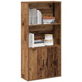 vidaXL Knjižna omara starinski les 60x24x120 cm inženirski les | Shoptok.si