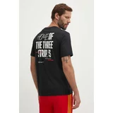 Adidas Bombažna kratka majica Essentials moška, črna barva, IW2679