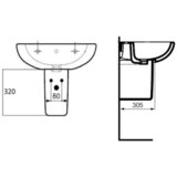 Ideal Standard Postolje za umivaonik T033401 | Eponuda.ba