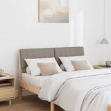  Tapecirani uzglavlje Sivo-smeđa 120 cm Čvrsto borovo drvo | shoptok.hr