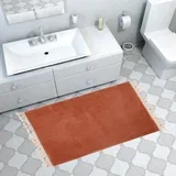 Rjava kopalniška preproga 100x120 cm Tuft –