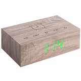 Gingko Electronics siva drvena led budilica flip click Cijene