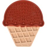 TIAKI podloga za lizanje Chocolate Ice Cream - D 20 x Š 17,5 x V 1 cm | Shoptok.si