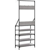  Stalak za odjeću i cipele siva boja hrasta sonome 70x34x184 cm | shoptok.hr