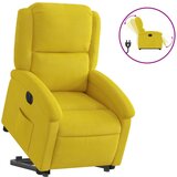 Maison Chic Električni naslanjač - Relax naslanjač s funkcijo vstajanja rumen žamet, (22062570) | Shoptok.si