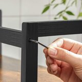  Policni regal za kuhinju MARGE, crne boje | Eponuda.com