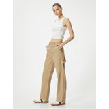 Koton Wide Leg Trousers High Waist Pocket Detailed | ePonuda.com