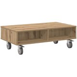  Stolić sa kotačima Umjetnički hrast 90 x 50 x 30 cm | Eponuda.com