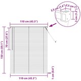  Venecijanska roleta Tamno smeđa s uzorkom 150 x 110 cm PVC - Tamno smeđa 110 x 150 cm | shoptok.hr