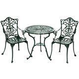 Gardenson Set Za Balkon Lugano, Zelena, Aluminij, 3-Delno Cene