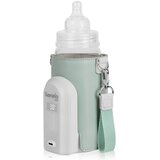 Lionelo Thermup Go Evo električni prenosni grelnik stekleničk - TERMOSKA z baterijo, Green Sage | Shoptok.si