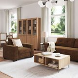  Set sofe od 3 komada s jastučićima smeđe umjetne kože | shoptok.hr