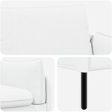 SOFA za dvije osobe Bijela 188 x 81 x 89 cm Tkanina | shoptok.hr