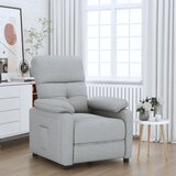vidaXL Naslanjač svetlo sivo blago | Shoptok.si