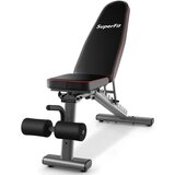 Šport in prosti čas > Fitnes Nastavljiva klop z utežmi, klop za vadbo celega telesa, črna Cene