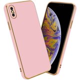 Cadorabo Ohišje, združljiv z Apple v sijajnem roza barvi - Zaščitni pokrov iz fleksibilnega silikona TPU in z zaščito pred kamero, (20602664) Cene