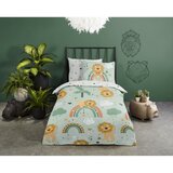 Good Morning Zelena pamučna dječja posteljina za krevet za jednu osobu/za produženi krevet 140x220 cm Lions – | shoptok.hr