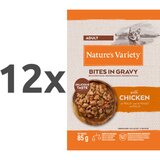 Nature’s Variety Nature's Variety Bites in Gravy Cat Adult piščanec v omaki, vrečka - 85 g 12 x 85 g | Shoptok.si