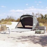 vidaXL Šotor na plaži za 2 osebi sive barve, nepremočljiv na vodo | Shoptok.si