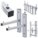 KADAX Stenski obešalnik za lestev, aluminijast kavelj, 2 kosa, 80 kg, (5000346211) | Shoptok.si