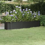  Povišena vrtna gredica od čelika 224 x 40 x 36 cm antracit | shoptok.hr