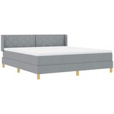  Krevet s opruga kutije Svijetlo siva 200 x 180 cm tkanina | shoptok.hr