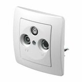 Utičnica SAT/TV/R EKONOMIK KE36PW 3P | shoptok.hr