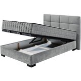 MID.YOU POSTELJA Z VZMETNICO 140 cm x 200 cm , tekstil, leseni material antracit | Shoptok.si