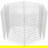  Šesterokutna gabionska sadlica 160 x 140 x 100 cm | shoptok.hr