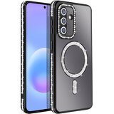 AVIZAR Ovitek za Galaxy A57 Združljiv s polnjenjem Qi z diamantnim Strass robom, Črna, (5000273856) | Shoptok.si