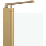  Ograda za tuš Zlatno 120 x 68 x 130 cm ESG staklo i aluminij | shoptok.hr