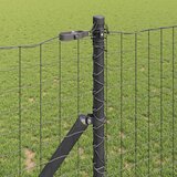  Stup za ogradu 2 pcs Siva Čelik s praškastim premazom | shoptok.hr