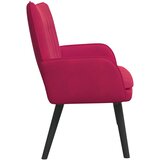  Kauč za dvoje boja crnog vina 115 x 61 x 87 cm Baršun | shoptok.hr