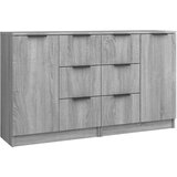  Komoda 2 kosa siva sonoma 60x30x70 cm konstruiran les, (20654368) | Shoptok.si