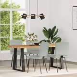 Maison Chic Jedilni stoli - Vzorci stoli 4 kosi svetlo siv žamet A907, (22032332) | Shoptok.si