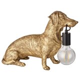 Endon 101187 - Stona lampa DACHSHUND 1xE27/10W/230V zlatna | Eponuda.com