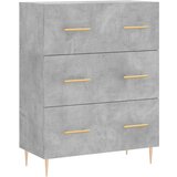 Maison Chic Komoda - Predalnik betonsko siva 69,5x34x90 cm inženirski les, (21722166) Cene